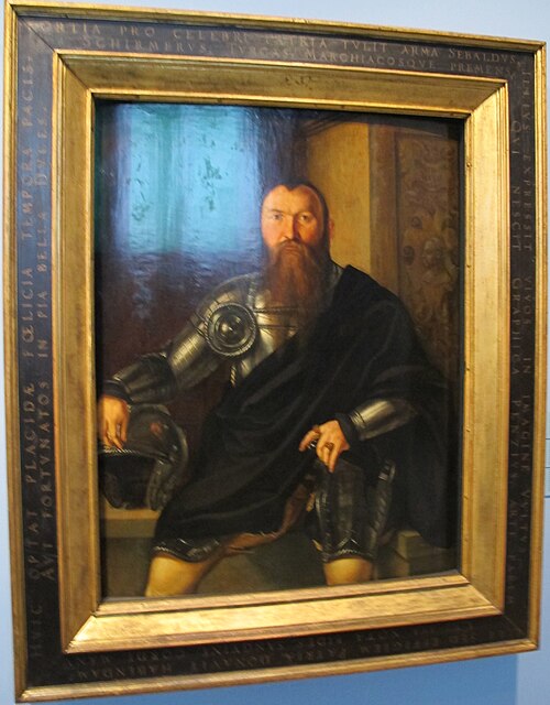 Portrait of the Nuremberg Commander Sebald Schirmer, 1545, Georg Pencz