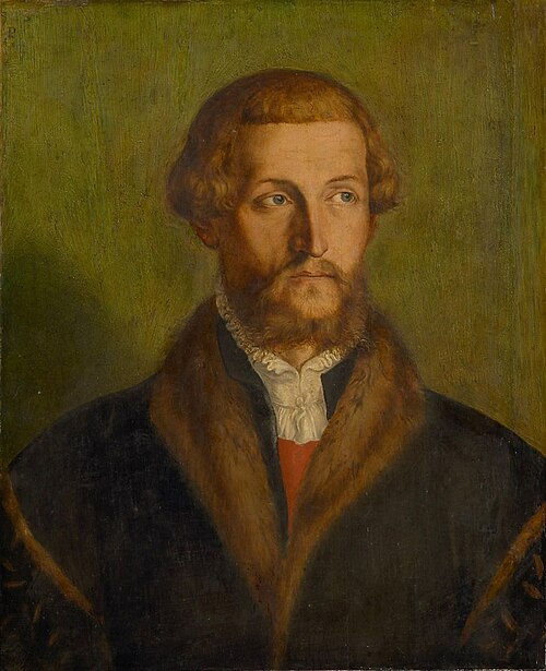 Portrait of a bearded man, 1533, Georg Pencz