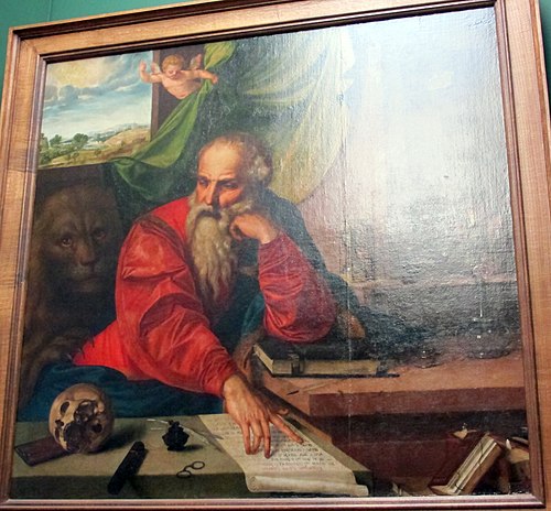 Saint Jerome Meditating, 1548, Georg Pencz