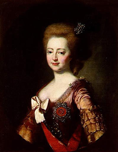 La tsarine Marie Feodorowna, 1780, Johann Baptist von Lampi