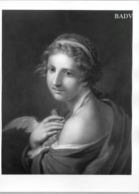 Mädchen mit Taube, 1798, Johann Baptist von Lampi