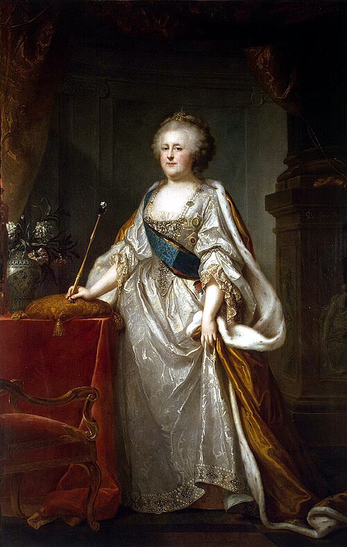 Portrait of Catherine II, 1794, Johann Baptist von Lampi