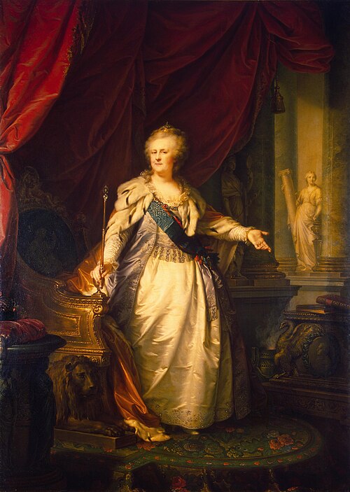 Portrait of Catherine II, 1793, Johann Baptist von Lampi