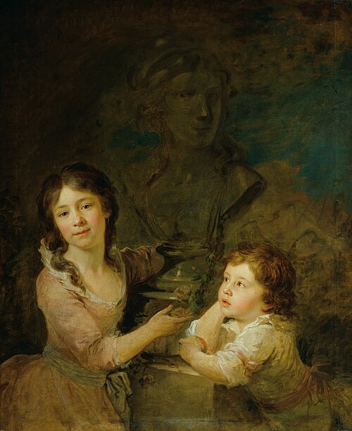 Zwei Kinder aus der Familie der Grafen Thomatis, 1788, Johann Baptist von Lampi