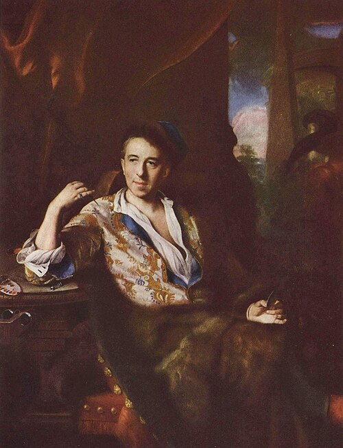 Portrait du miniaturiste K. Bruni, 1709, Jan Kupecký