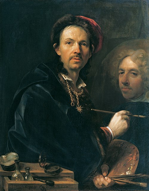Self-Portrait, 1709, Jan Kupecký