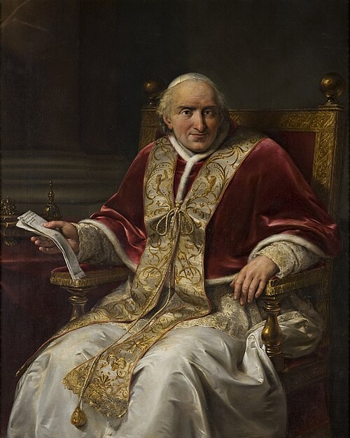 Portrait de Pie VIII, 1829, Clemente Alberi