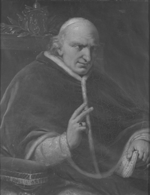 Portrait of Pope Pius VIII Castiglioni, 1845, Clemente Alberi