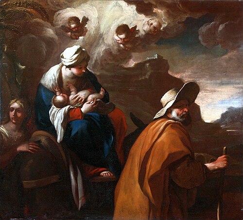 La fuite en Egypte, 1650, Johann Liss