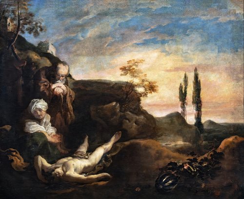 Abel pleuré par ses parents, 1630, Johann Liss