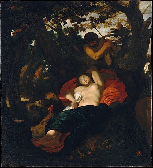Nymph and Shepherd, 1625, Johann Liss