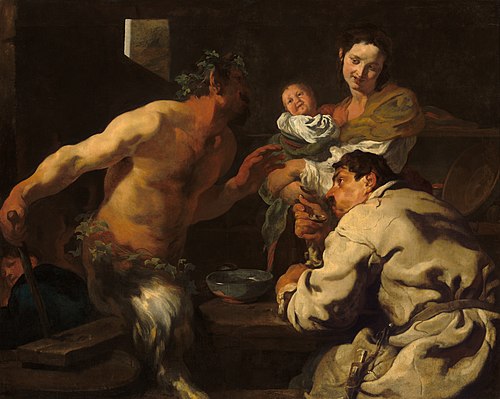 The Satyr and the Peasant, 1623, Johann Liss