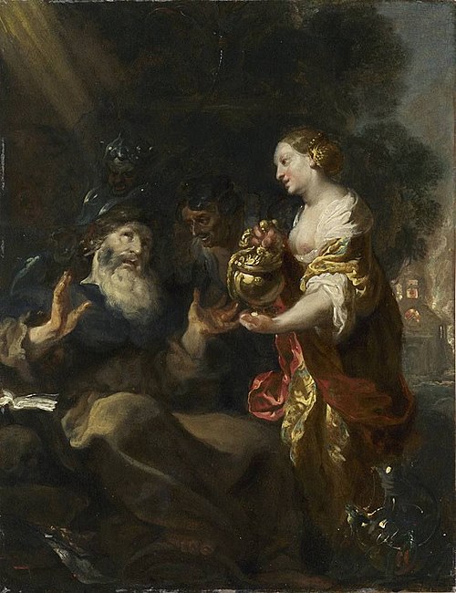 Temptation of  Saint Anthony, 1624, Johann Liss