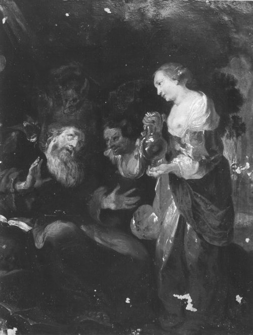 Versuchung des hl. Antonius (Werkstattkopie), 1614, Johann Liss
