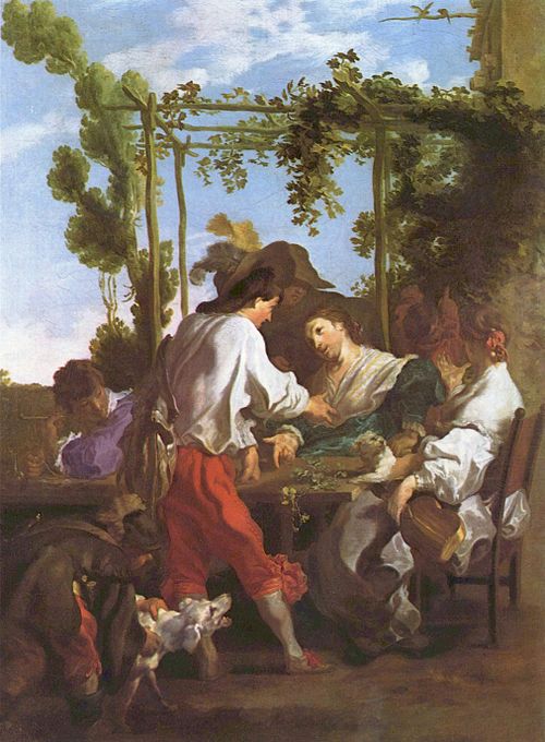 A Game of Morra, 1620, Johann Liss