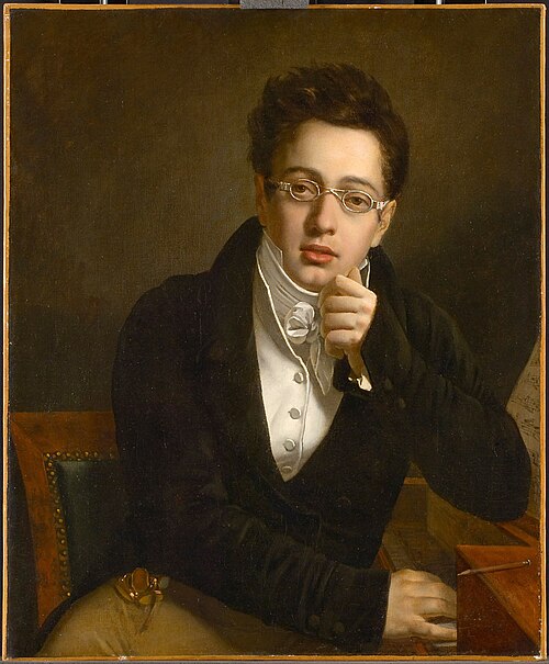 Gemälde: Der junge Schubert, 1900, Josef Abel