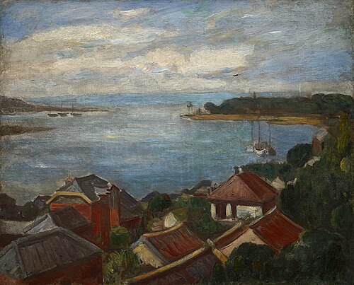 Tamsui Harbor, 1930, Li Mei-shu