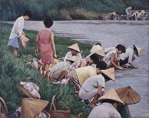 Morning At The Riverside, 1975, Li Mei-shu