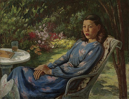 Fall in the Yard, 1953, Li Mei-shu