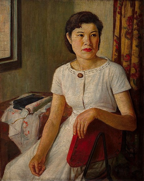 Young Woman by the Window, 1959, Li Mei-shu