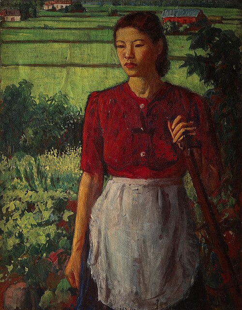 Girl from a farming family, 1934, Li Mei-shu