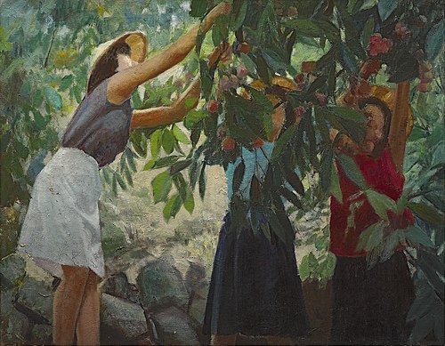Picking Wax Apple-1, 1969, Li Mei-shu