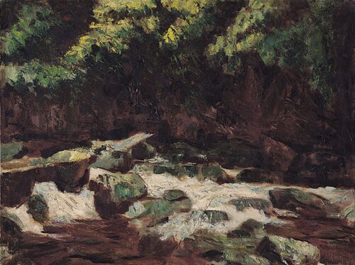 River rocks, 1960, Li Mei-shu