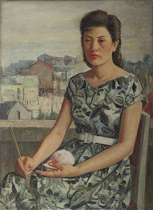 Sunset On The Terrace, 1962, Li Mei-shu