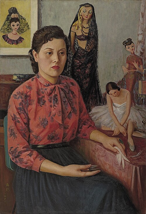 Resting Near The Dolls, 1961, Li Mei-shu