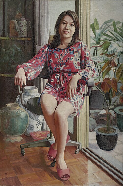 Relaxing On A Holiday, 1975, Li Mei-shu