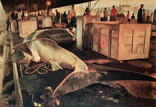 Fishmarket In The Pescadores, 1971, Li Mei-shu