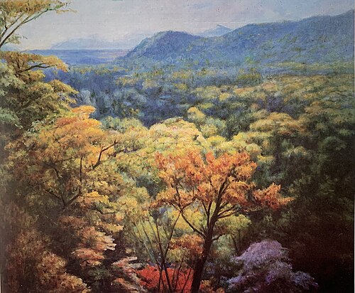 Early Fall in Nikko, 1980, Li Mei-shu