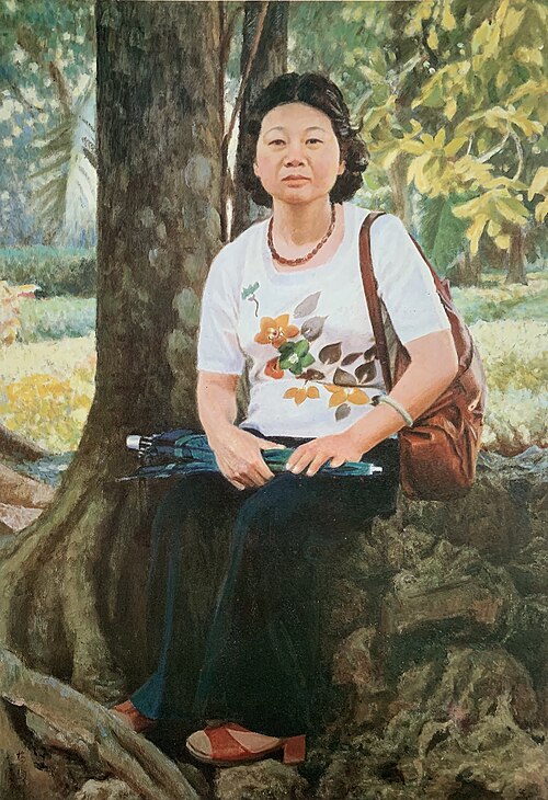 Resting Under A Tree, 1978, Li Mei-shu