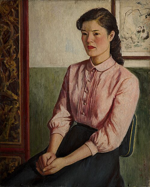 Sitting Quietly, 1959, Li Mei-shu