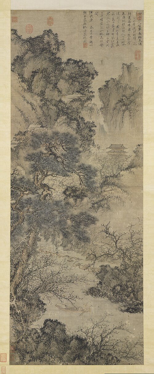 Vernal Dawn at the Peach Blossom Spring, , Wang Meng