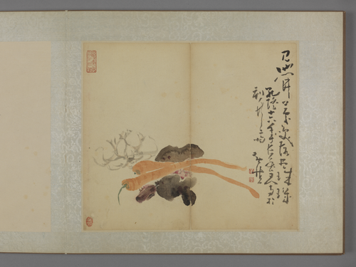 黄慎蔬果图册, , Huang Shen