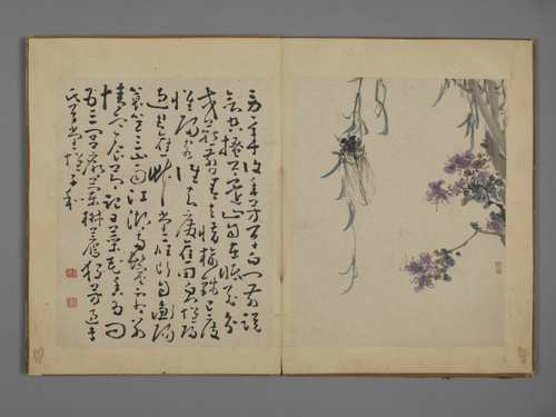 黄慎花卉图册, , Huang Shen