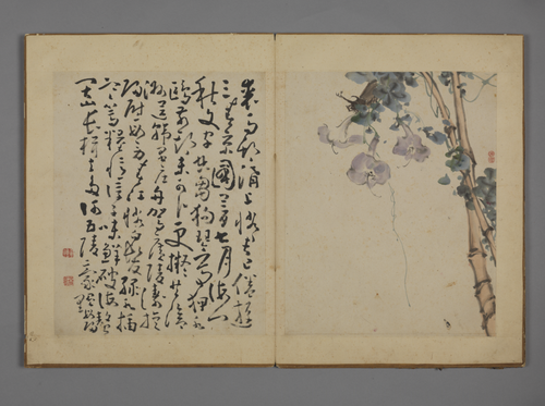 黄慎花卉图册, , Huang Shen