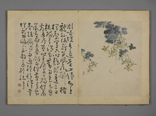 黄慎花卉图册, , Huang Shen