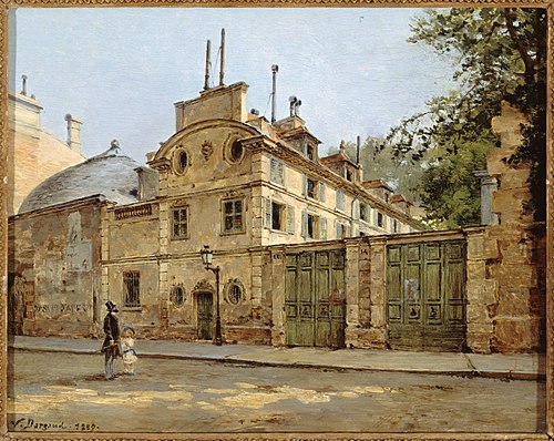 Hôtel de Balzac. Entrée et façade sur la rue Fortunée, aujourd’hui rue Balzac, 1880, Paul-Joseph-Victor Dargaud
