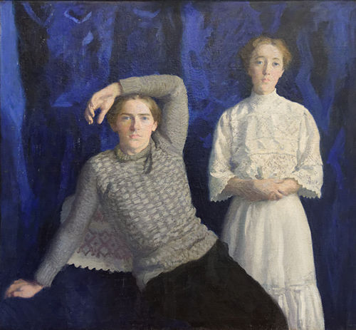 Double Portrait (Béni and Noémi), 1908, Károly Ferenczy