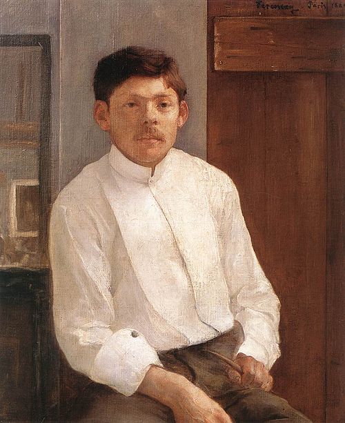 Portrait of Ede Kallós, 1889, Károly Ferenczy