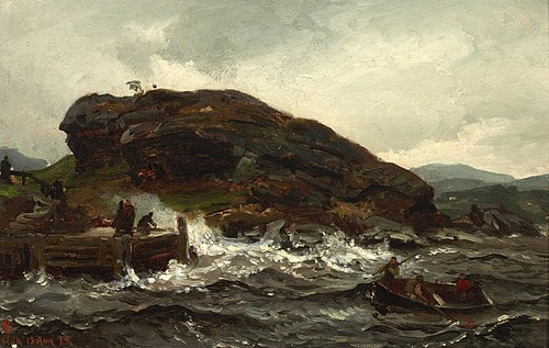 Tordenveirsstudie, 1873, Hans Fredrik Gude
