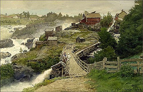 Hønefos 2. september 1893, 1893, Hans Fredrik Gude