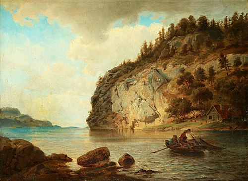 By the coast, 1895, Hans Fredrik Gude
