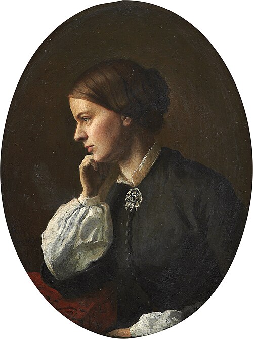 Portrait of Betsy Gude, 1854, Hans Fredrik Gude