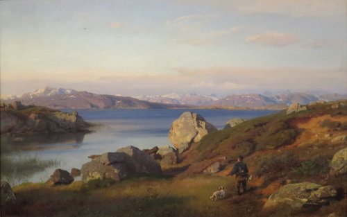 Mountain Landscape, 1876, Hans Fredrik Gude