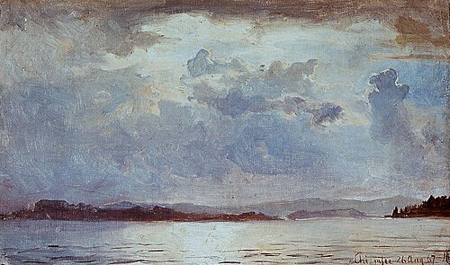 Thunder Clouds over the Chiemsee, 1867, Hans Gude