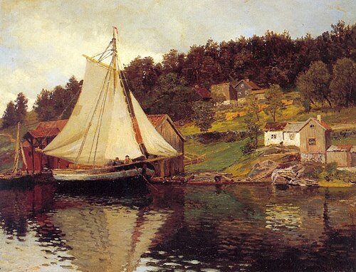From Sandvika, 1873, Hans Gude