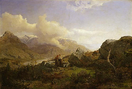 Norwegian Highlands, 1858, Hans Fredrik Gude
